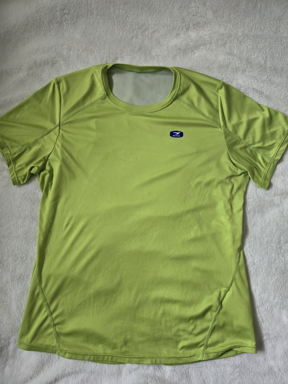 SUGOI Lime Green Athletic Logo Tee
